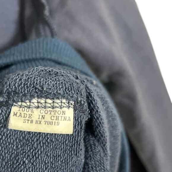 Hendi Full Zip Lace Embroidery Studded Chain Lace Up Back Hoodie Navy Sz Medium - Picture 8 of 11